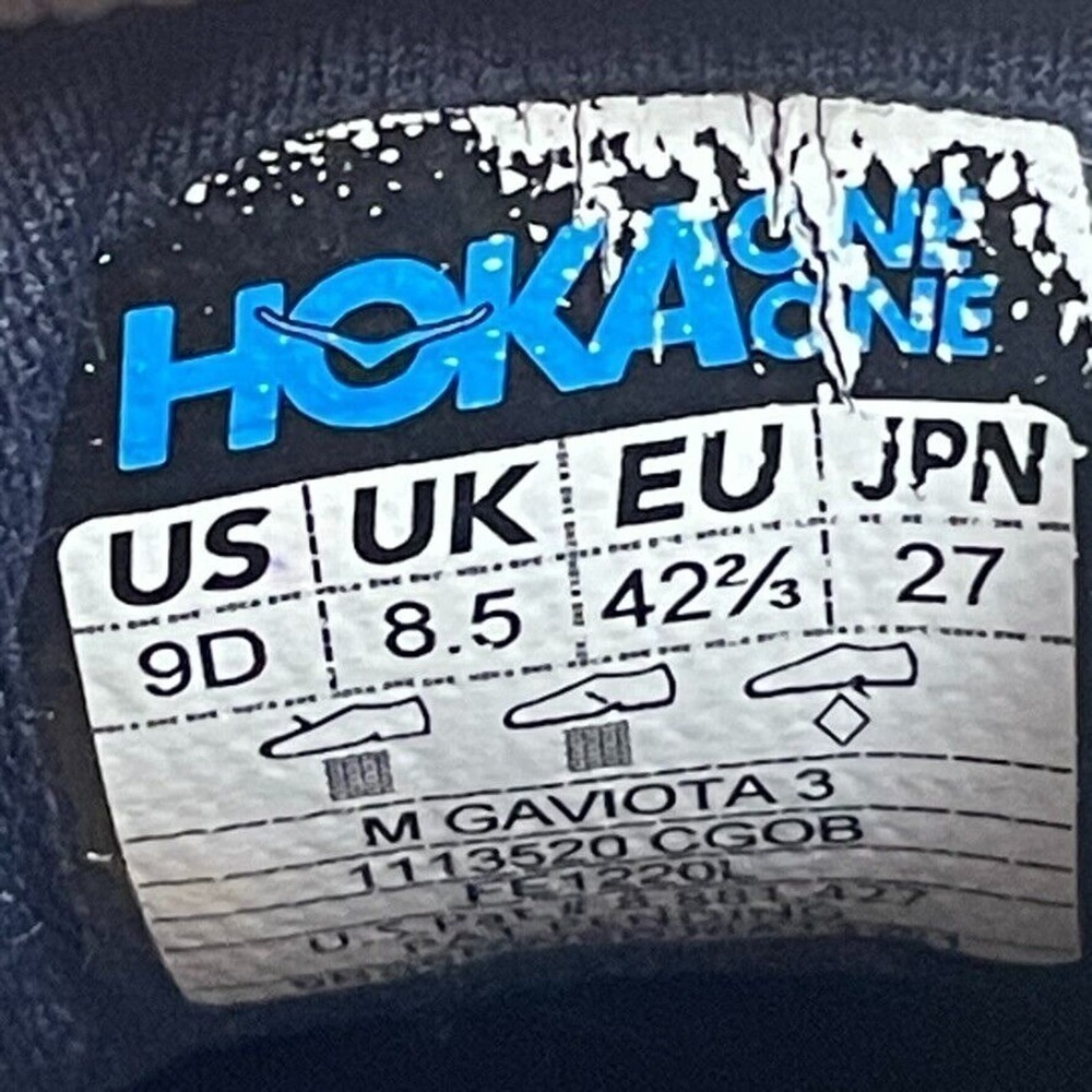 Hoka One Gaviota 3 Mens Running Sneaker Size 9D - Picture 11 of 11